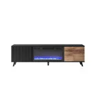 RANDOM RTV-K TV STAND WITH FIREPLACE 180 CM, WOTAN OAK / BLACK order